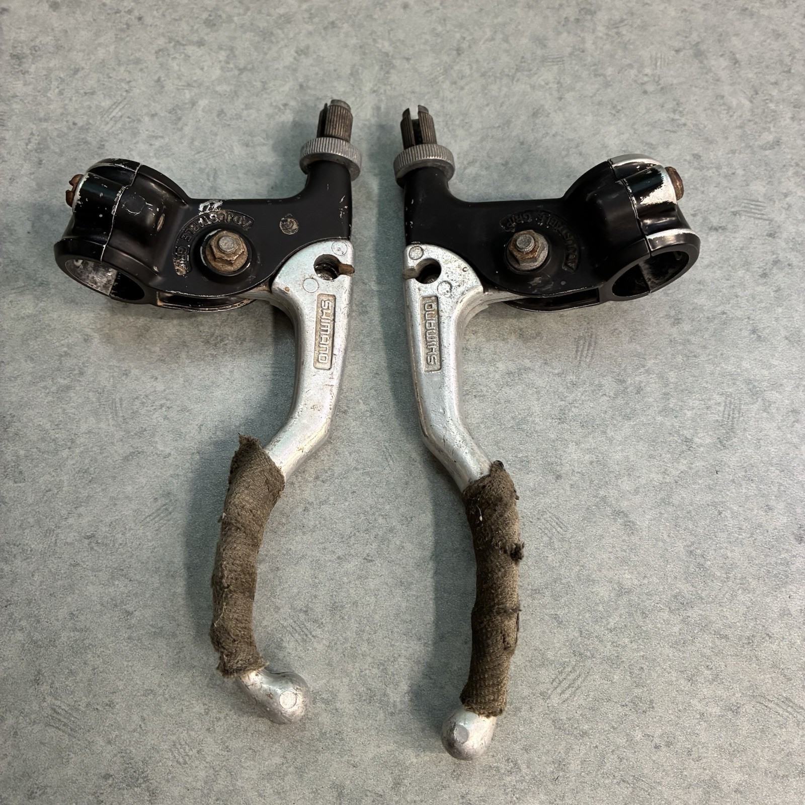 1986 Shimano BL-AT50 Early Mountain Bike Brake Levers Canti Japan Klunker 22.2