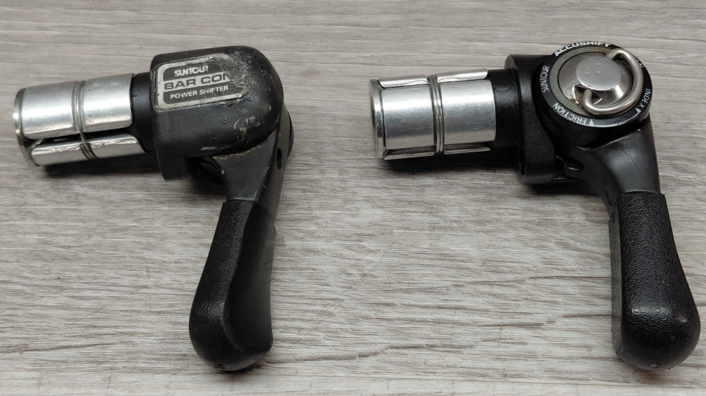 Vintage SUNTOUR Bar Con Indexed Accushift Bar End Shift Levers
