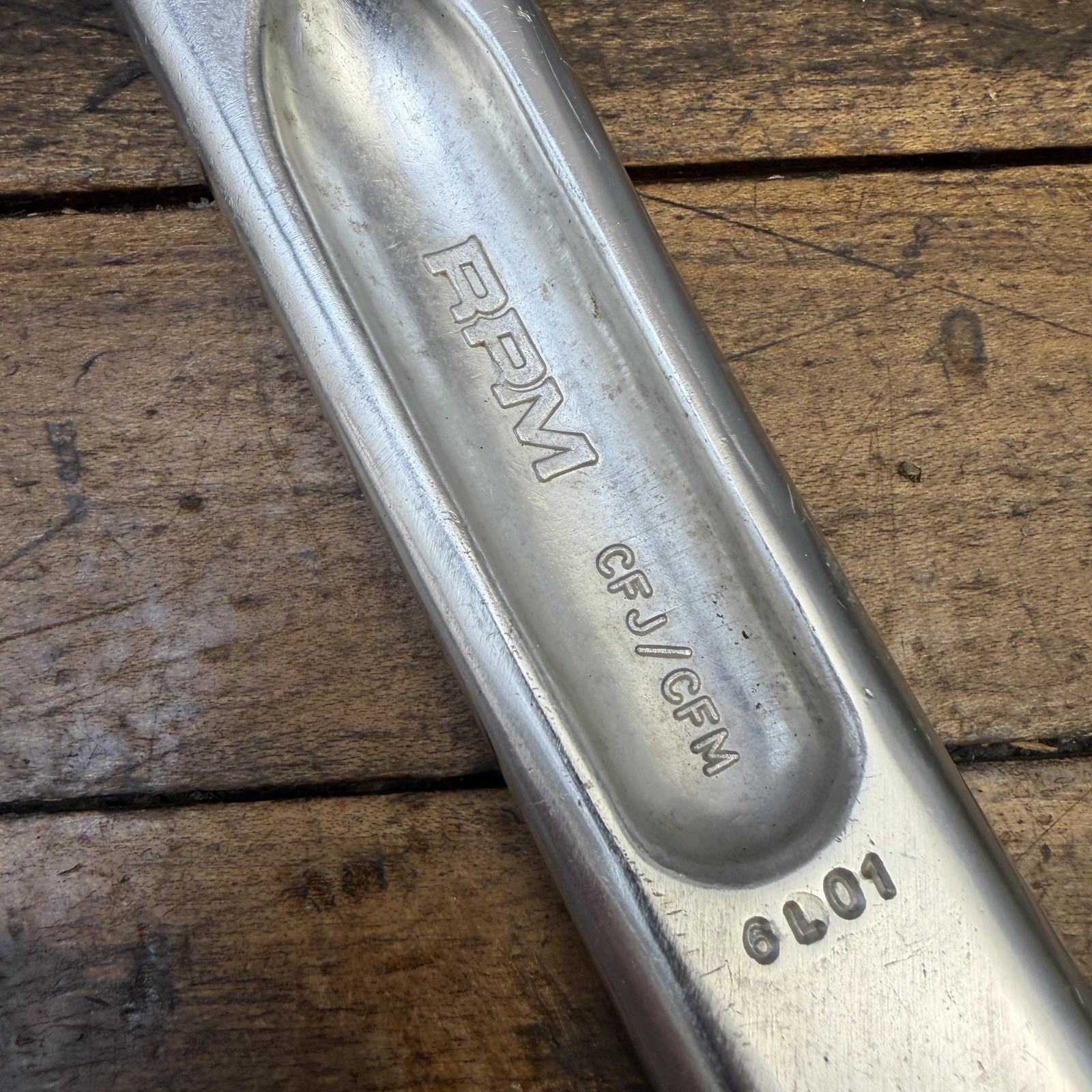 Vintage Bulletproof Crank Arm 165mm Square Taper Silver BMX Alloy RPM