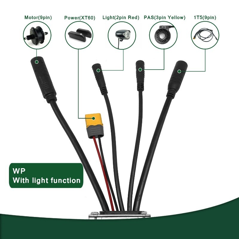 36V 48V 250W 350W 15A KT E-bike Controller Brushless Waterproof LCD Display