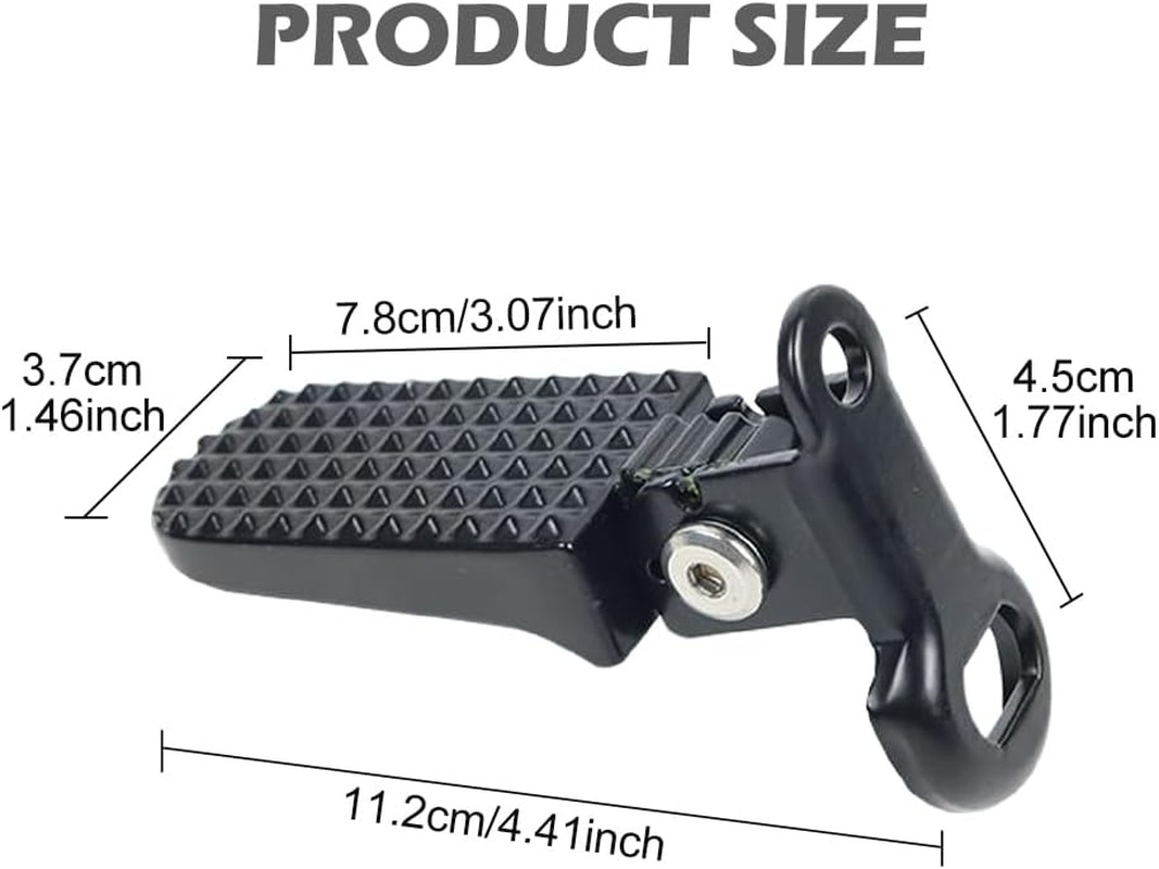 2x Bike Rear Pedals Non Slip Folding Bicycle Foot Pegs E-Bike Mountain Footrests
