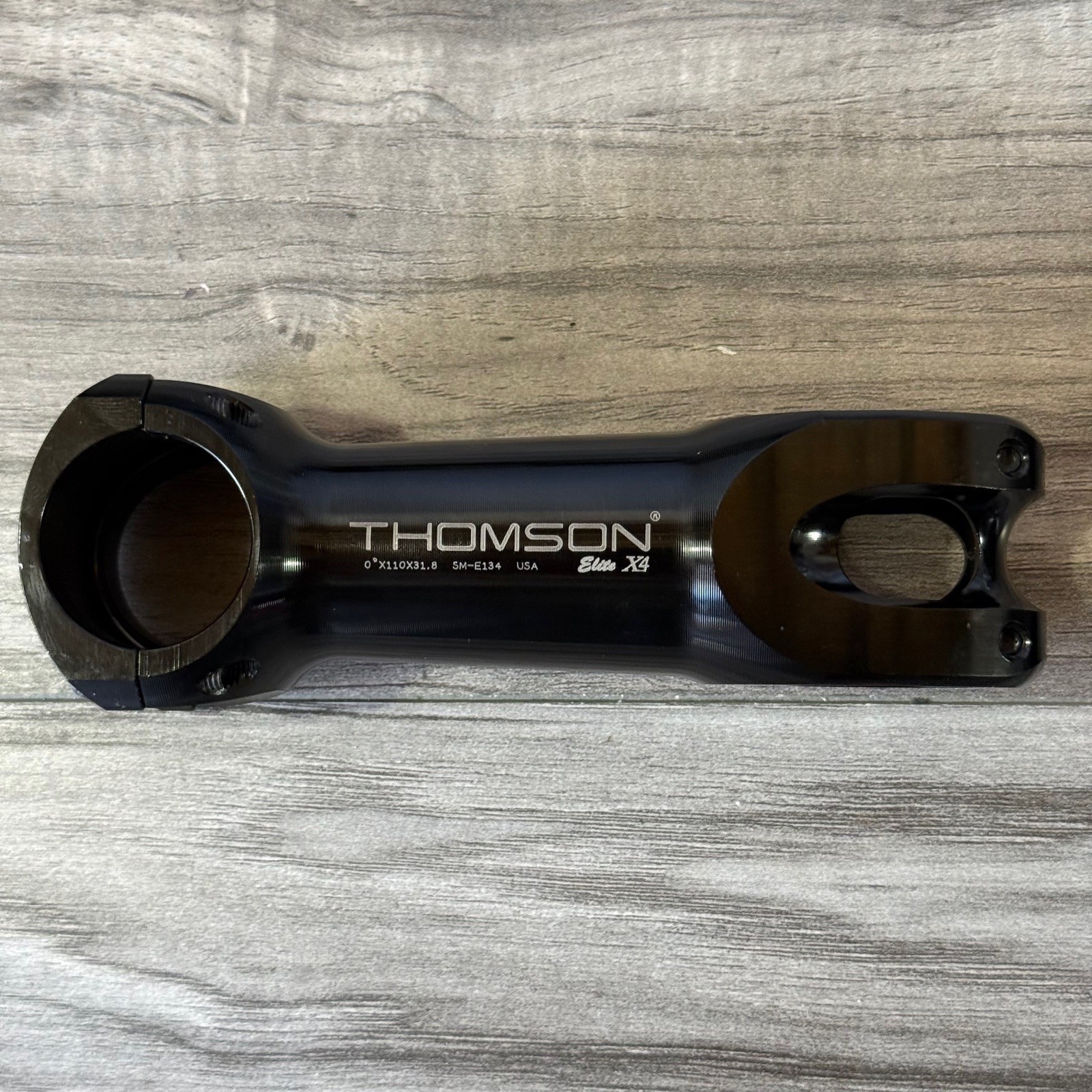 Thomson Elite X4 31.8 x 110 0 Degree Stem Black 1 1/8 Threadless CLEAN