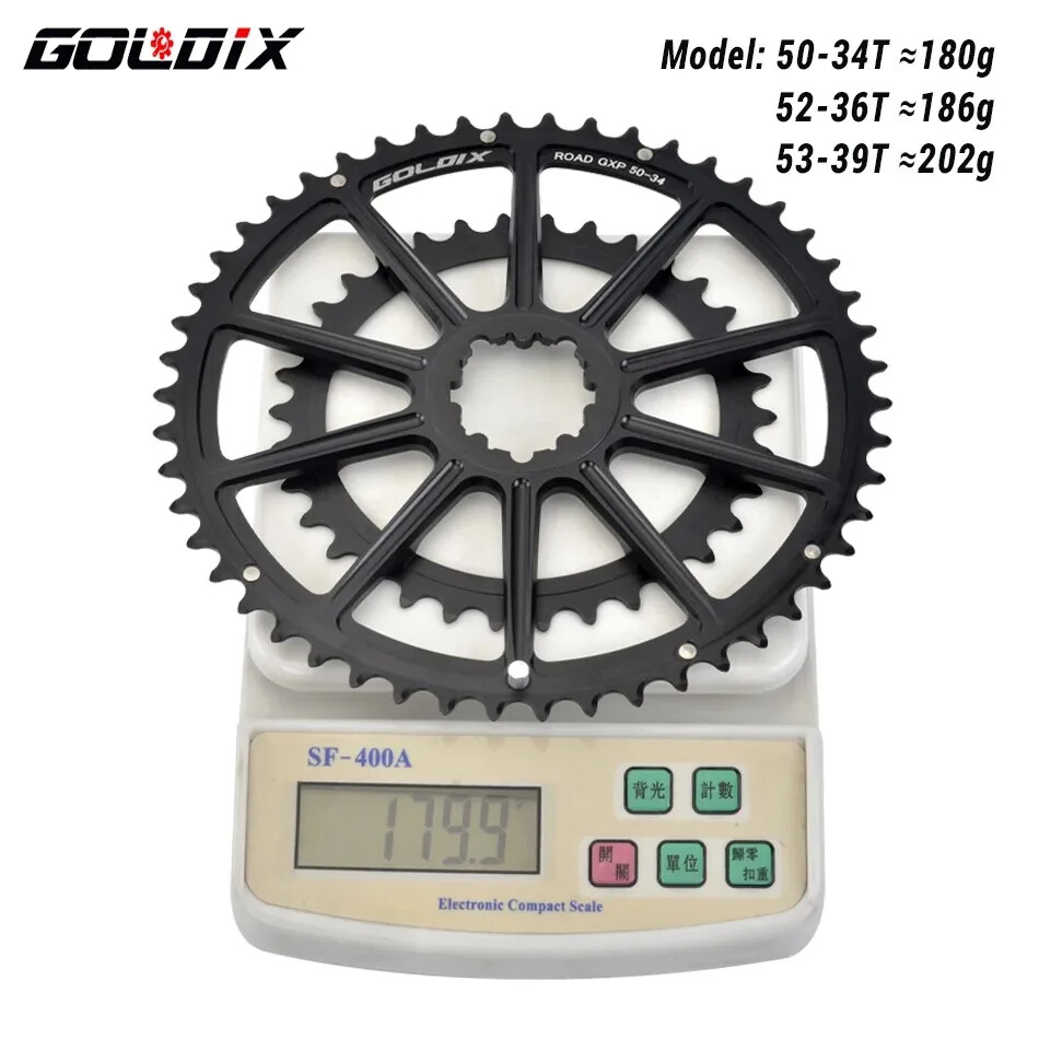 165mm/170mm Ultralight Road Bike Crank Bicycle Crankset Double Chainring 50-34T