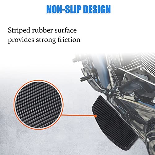 2Pcs Motorcycle Front Driver Rider Inserts Floorboards Foot Peg Footrest