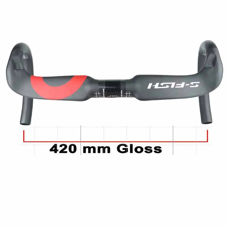 Carbon Road Bike Handlebar 31.8mm Diameter 380/400/420/440mm Bicycle Drop Bar