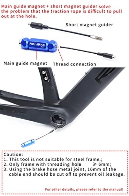 Bike Internal Cable Routing Tool Kit Compatible with 4-5.5mm Cable Housing,