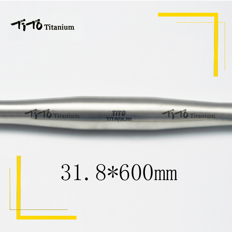 Titanium Flat Handle Bar 25.4/31.8*580-740mm-Mountain Bike/MTB Double Butted Ti