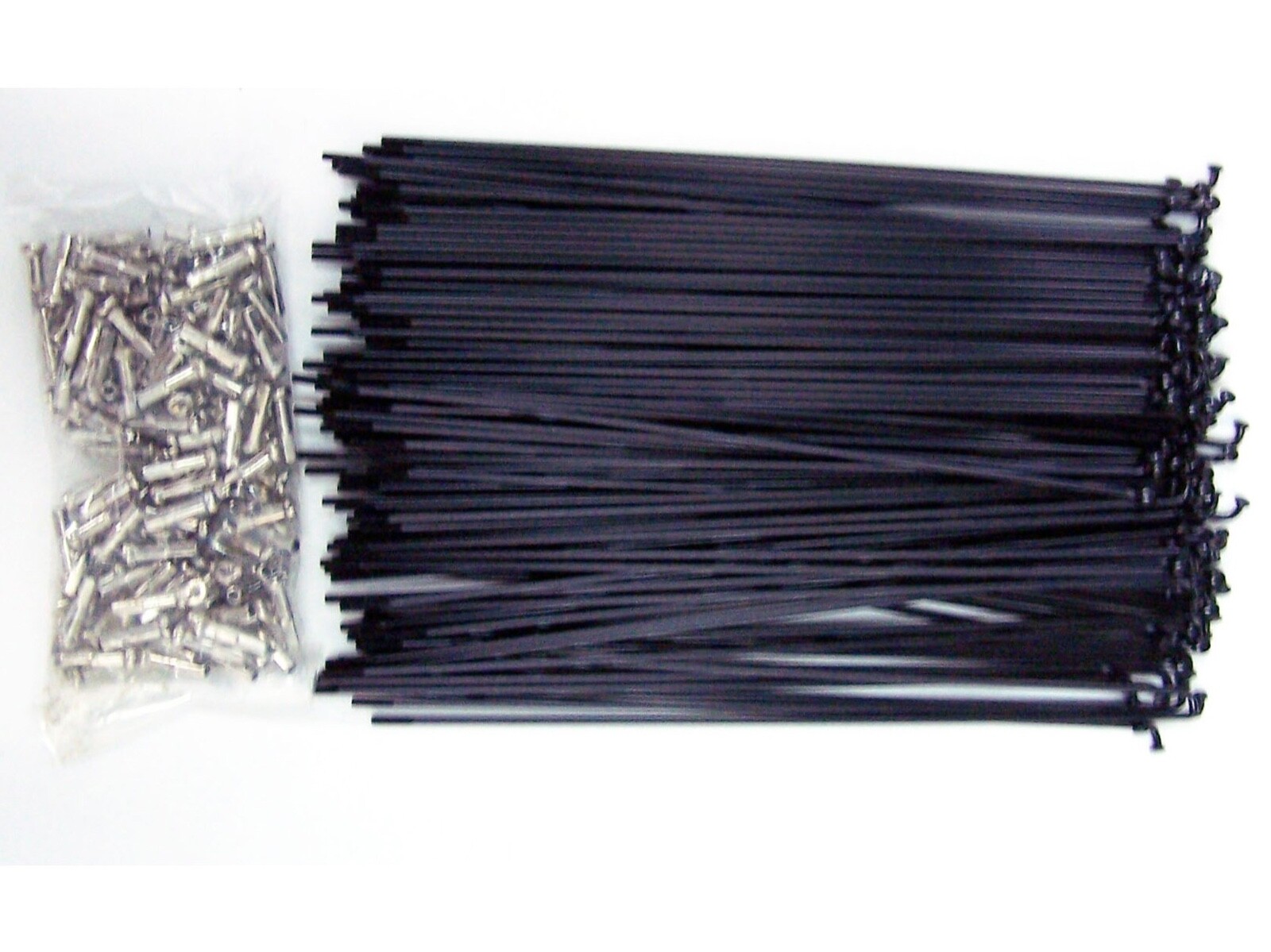 Steel Spokes & Nipples Black (36) 242mm