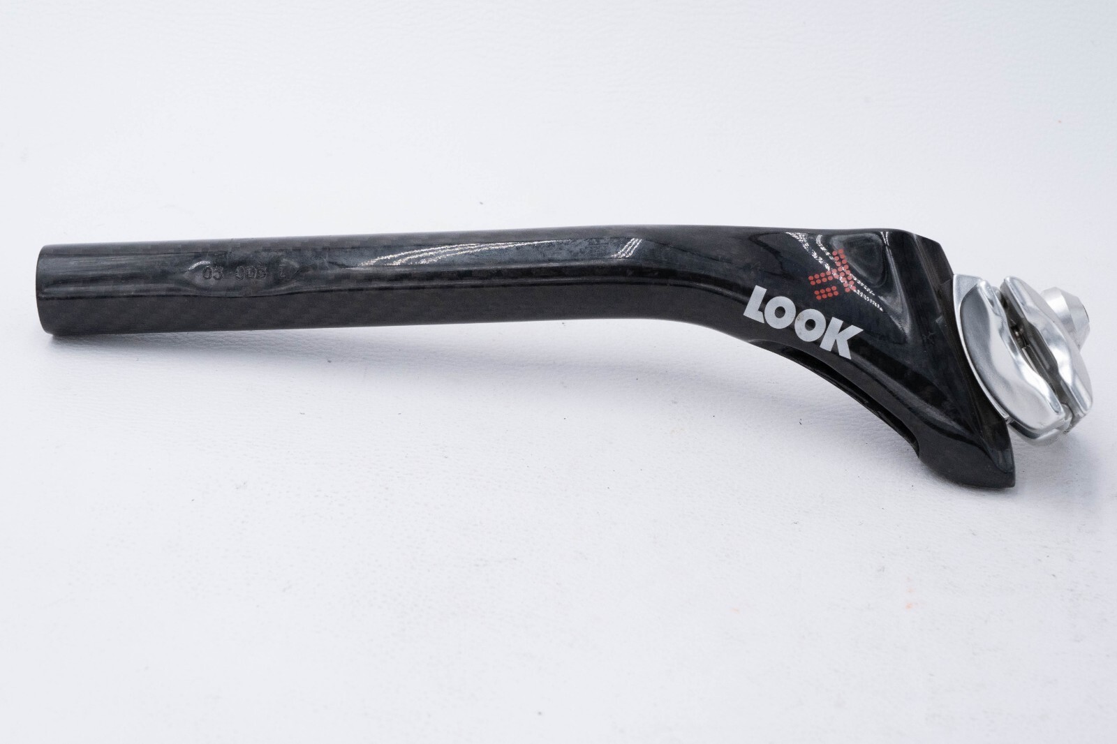 NOS LOOK ERGOPOST TI CARBON SEATPOST 25.0 mm 2 BOLTS 255 mm VINTAGE ROAD RACING