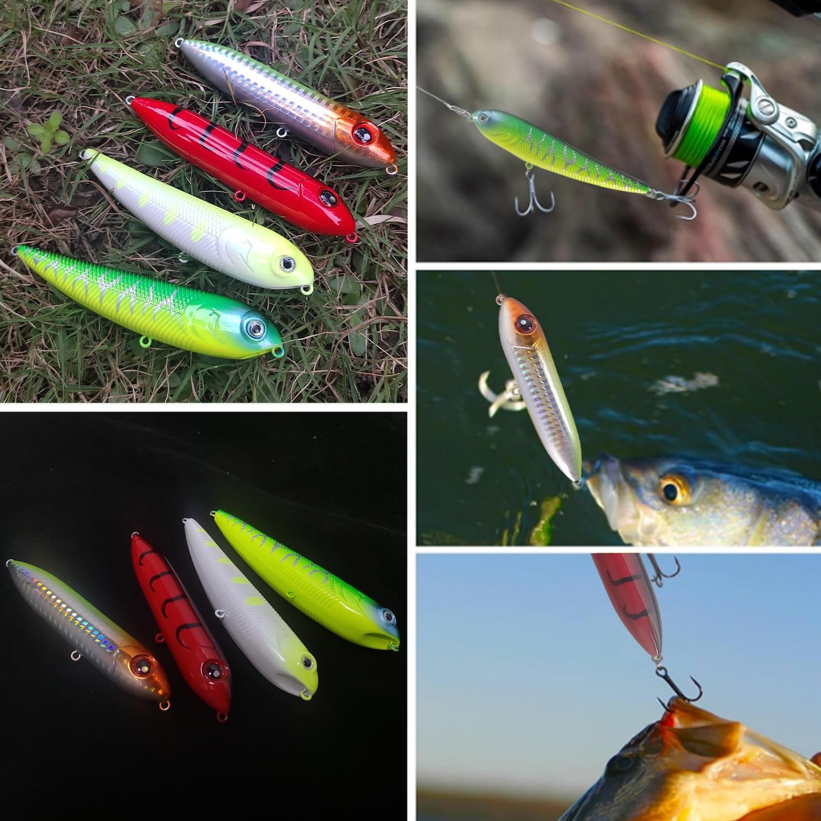 EUPHENG Extra Large 5-Inch Catfsh Rattling Line Float Lure for Catfishing, De…