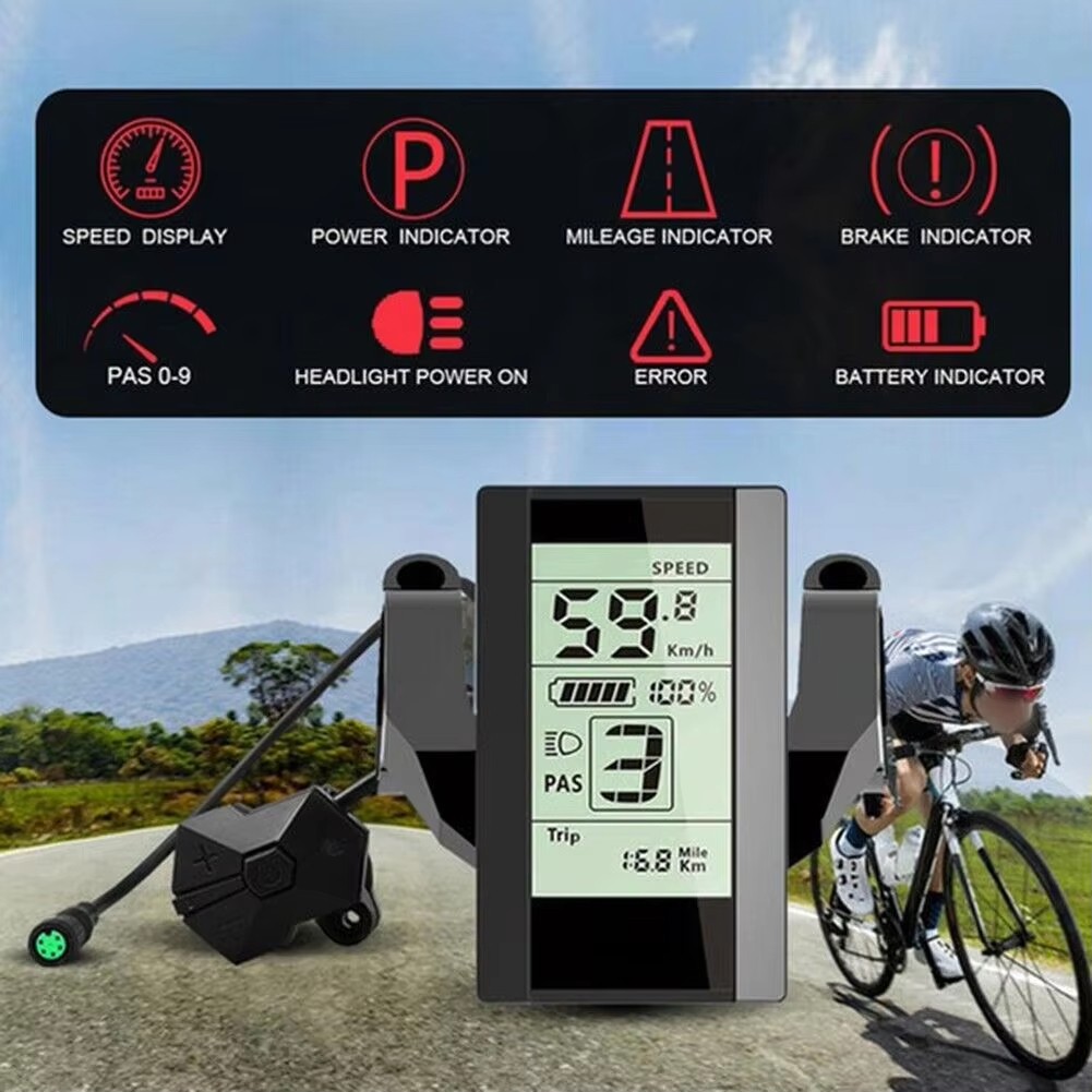 Bafang 800S C965 LCD Display UART for Ebike Mid Drive Motor BBS01B BBS02B BBSHD