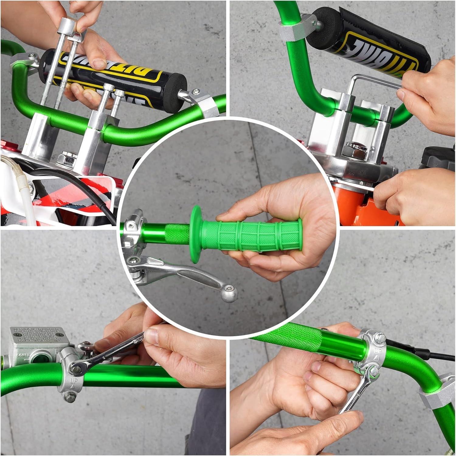 7/8″ Handlebar with Grips and Foam Pad – Compatible with Major Bike Models