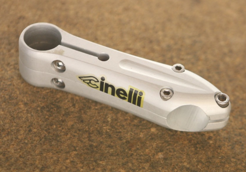 Vintage NOS NEW Italian Cinelli Sesamo silver / grey 1″ inch ahead stem 110mm