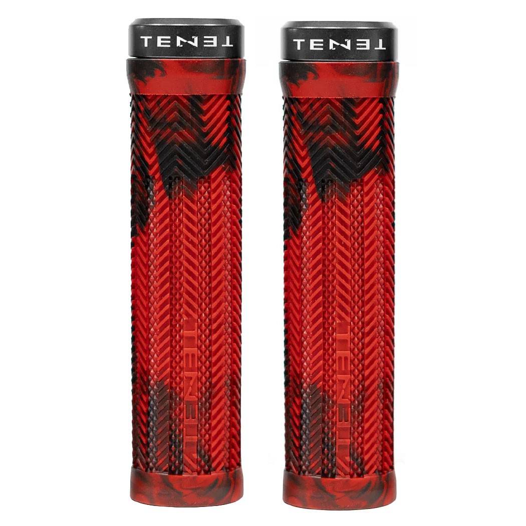 Tenet Icon Lock-On Bike Grips with Soft Rubber Comfort & Marbled Design
