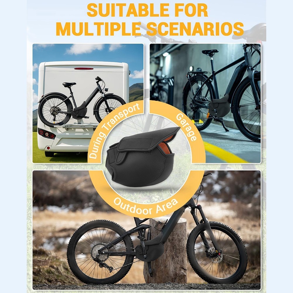 30x20cm Neoprene Cover for Electric Bike Motor Housing Dust and Rain Shield