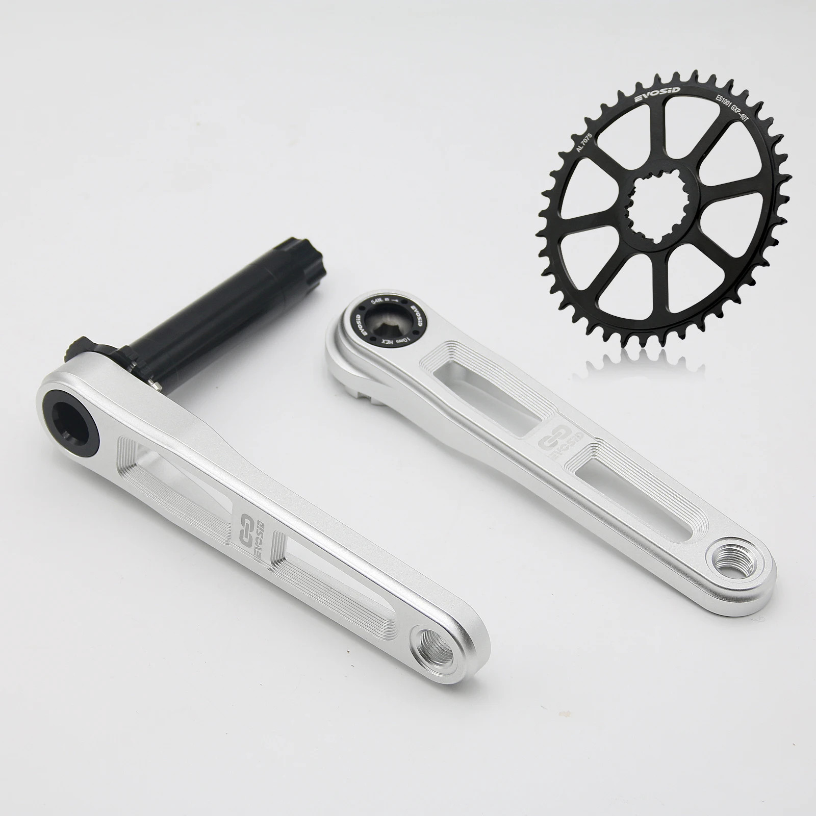 EVOSID Road Bike Crankset 160/165/170mm Hollow Crank 40-48T Chainring 7-12 Speed