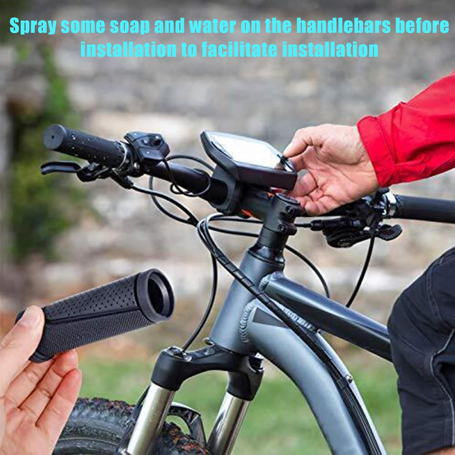 Bike Handlebar Grips Short Mini Bicycle Handlebar Grips 90Mm Length Rubber Bicyc