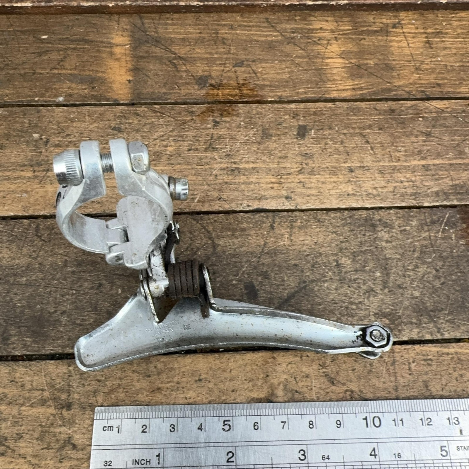Vintage Shimano 600 Arabesque Front Derailleur 28.6 Clamp Double Bottom 70s