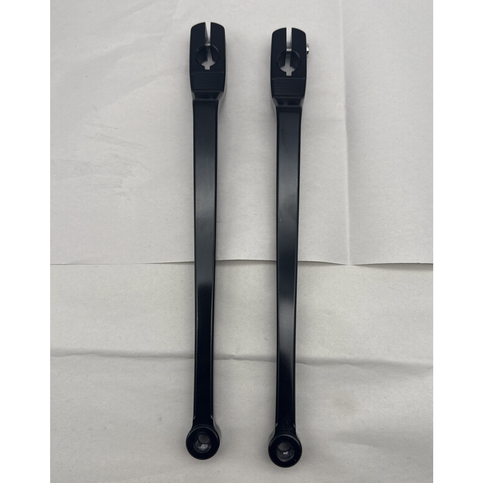 Black 9.84″ Extended Shifter Lever Heel Toe Shift Levers Set, Unknown-Compatible