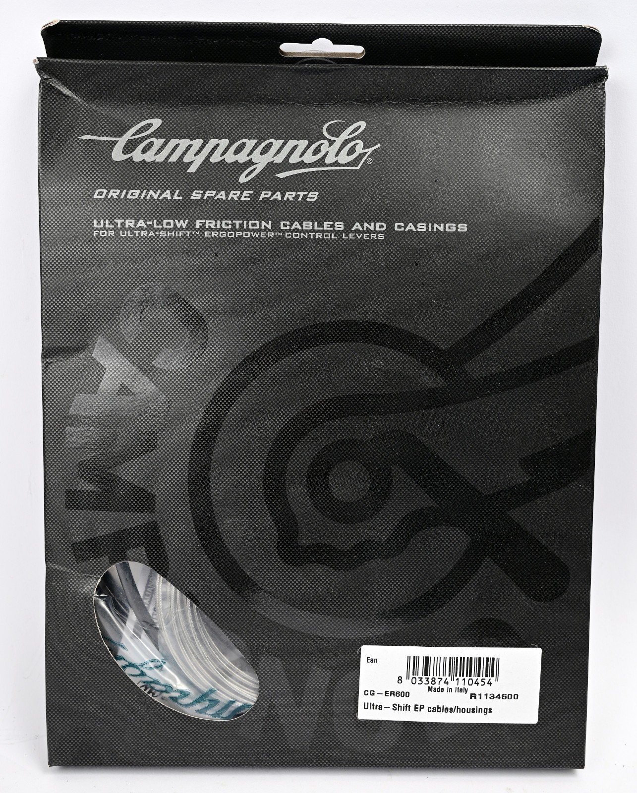 Campagnolo Record 11 Cable Kit Black, CG-ER600 Ultra Shift EP Cables & Housing