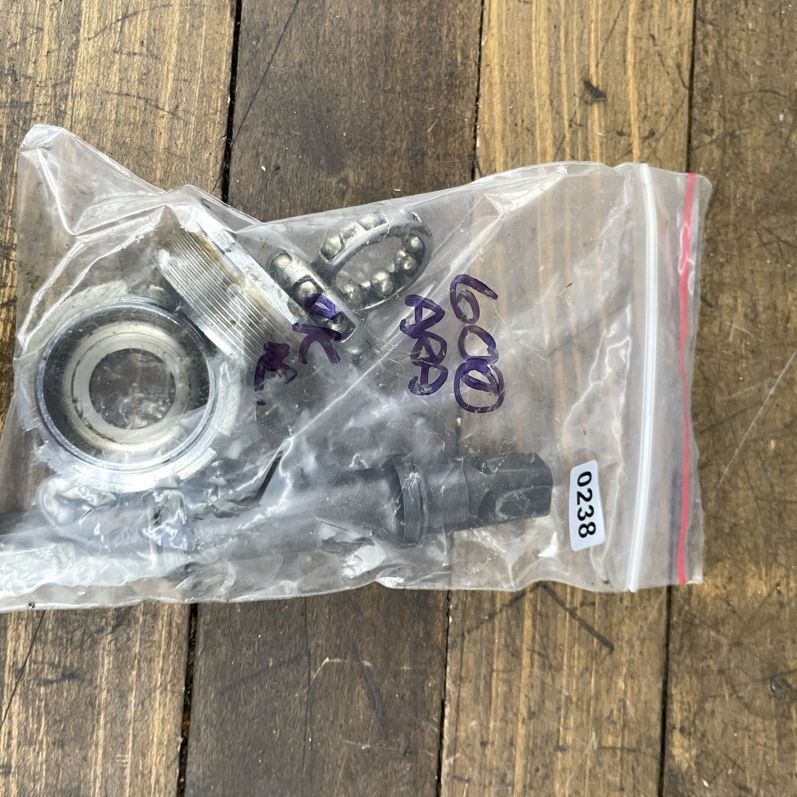 Vintage Shimano 600 AX Bottom Bracket Set 68mm 116mm JIS Square Taper One Key