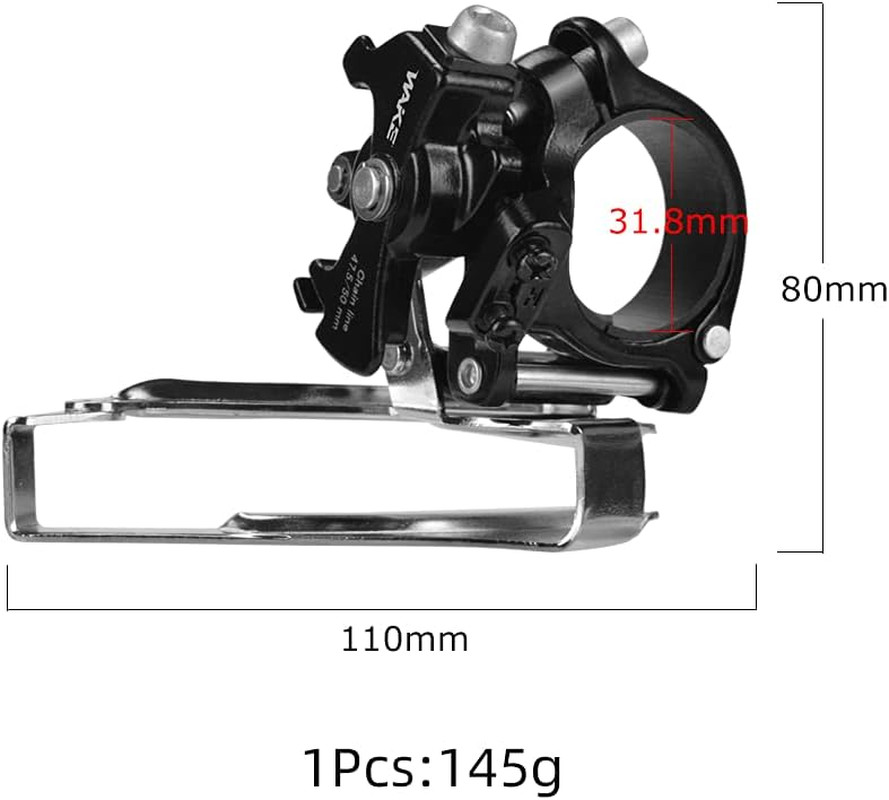 Front Bike Derailleurs 3 Speed Clamp on Front Derailleurs Compatible with Top or