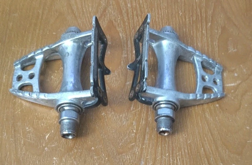[7.76]Vintage Spidel CXC Pedals Made In France 80s Road Touring Bike
