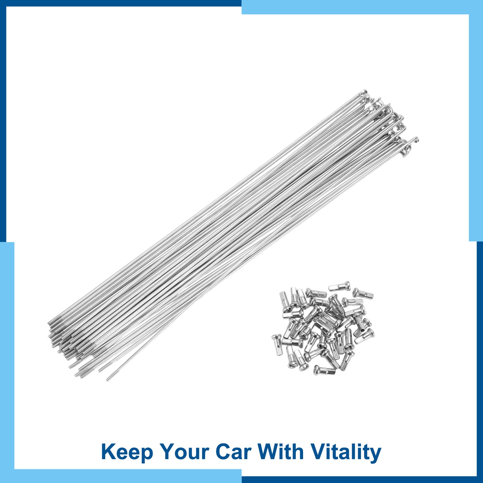 Bike Bicycle Spokes 14G 260MM Mountain Bike Spokes Silver 36Pcs