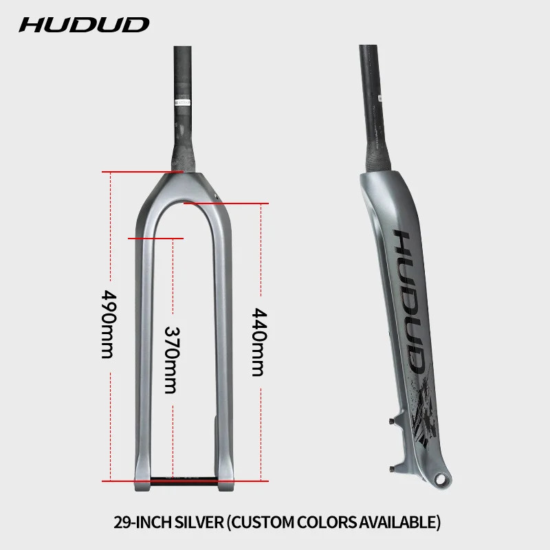 27.5/29 Inches Carbon MTB Fork Boost Thru Axle 15*110mm Tapered Internal Routing