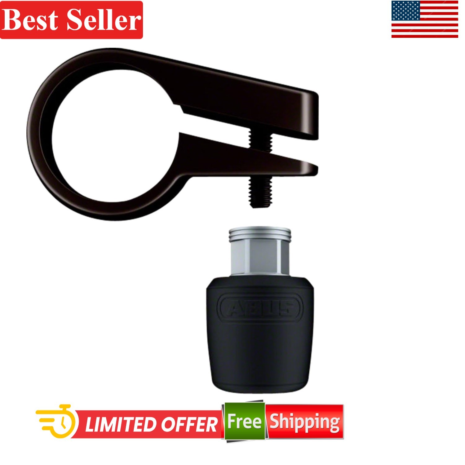 Modern Seatpost Clamp Lock – 30mm Nutfix Stainless Steel Security in Red