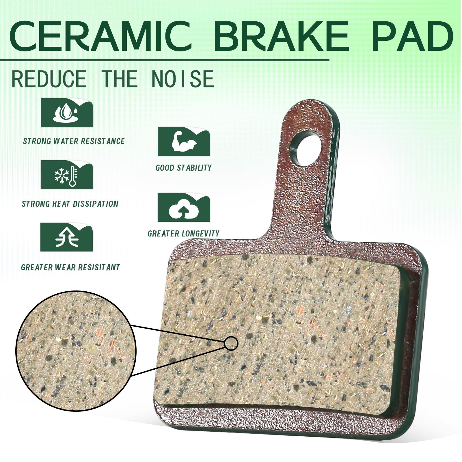 MTB Ceramic Disc Brake Caliper Pad Moutain Bike for Shimano Tektro E10.11 MT200