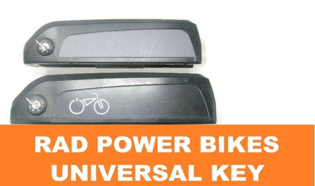 🔑RAD POWER BIKES Universal Battery Key & RAD Keychain ! 🔑