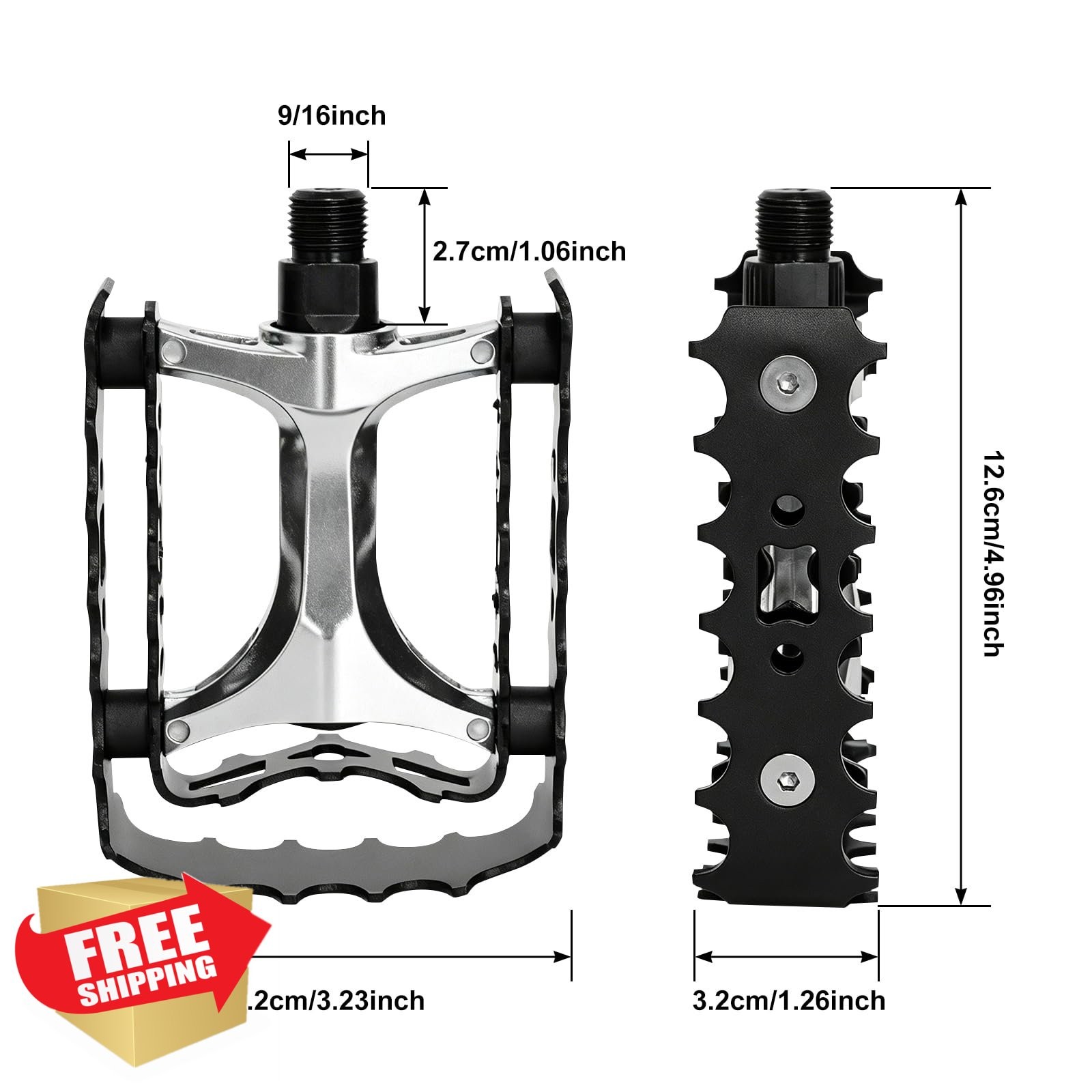 ZTZ Black MTB Pedals