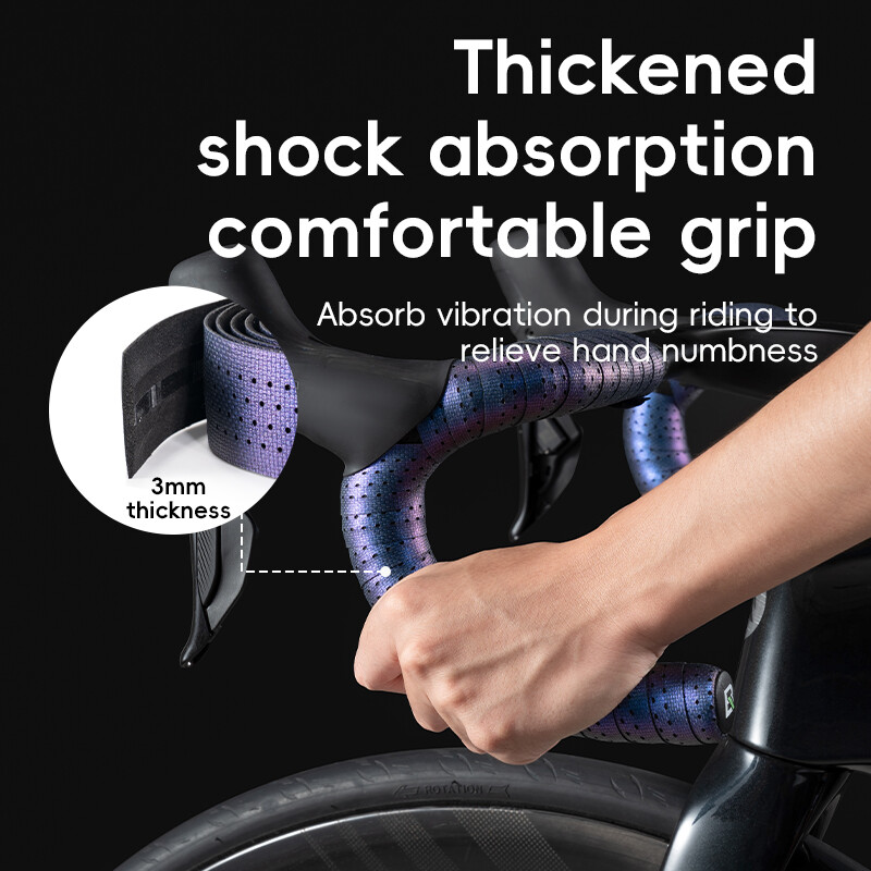 ROCKBROS Bike Handlebar Tape Soft EVA Bicycle Bar Tape Grip Handle Wraps 2 Rolls