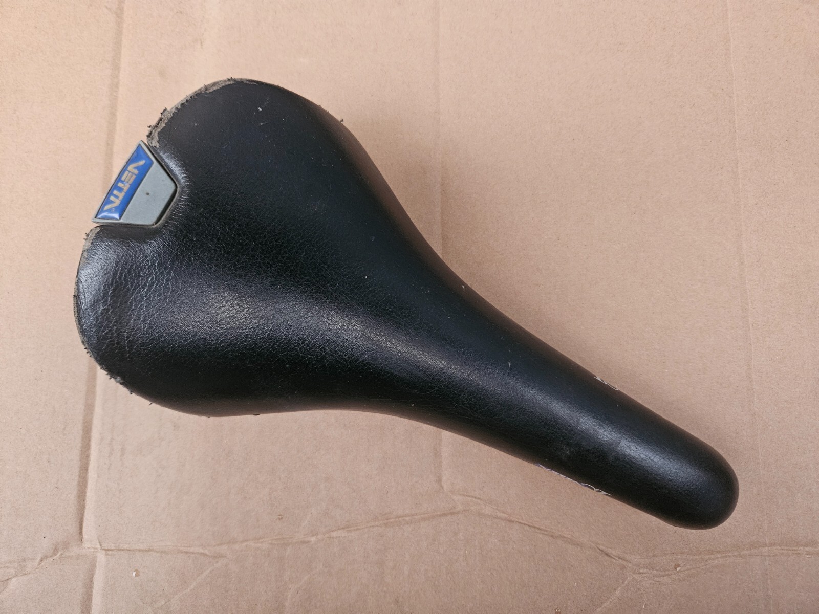 Vintage Vetta SL Road Mountain Bike Saddle Manganese Rails Black made in Italy