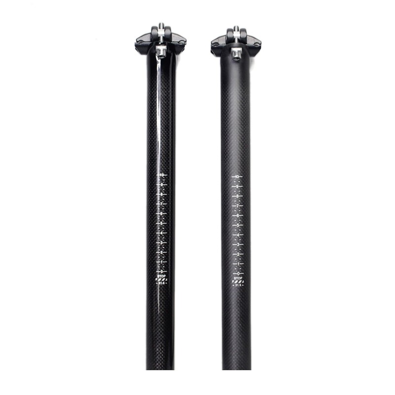 TOSEEK Aluminum Carbon Seatpost 25.4/27.2/30.8/31.6mm Mountain Bicycle Seat Post