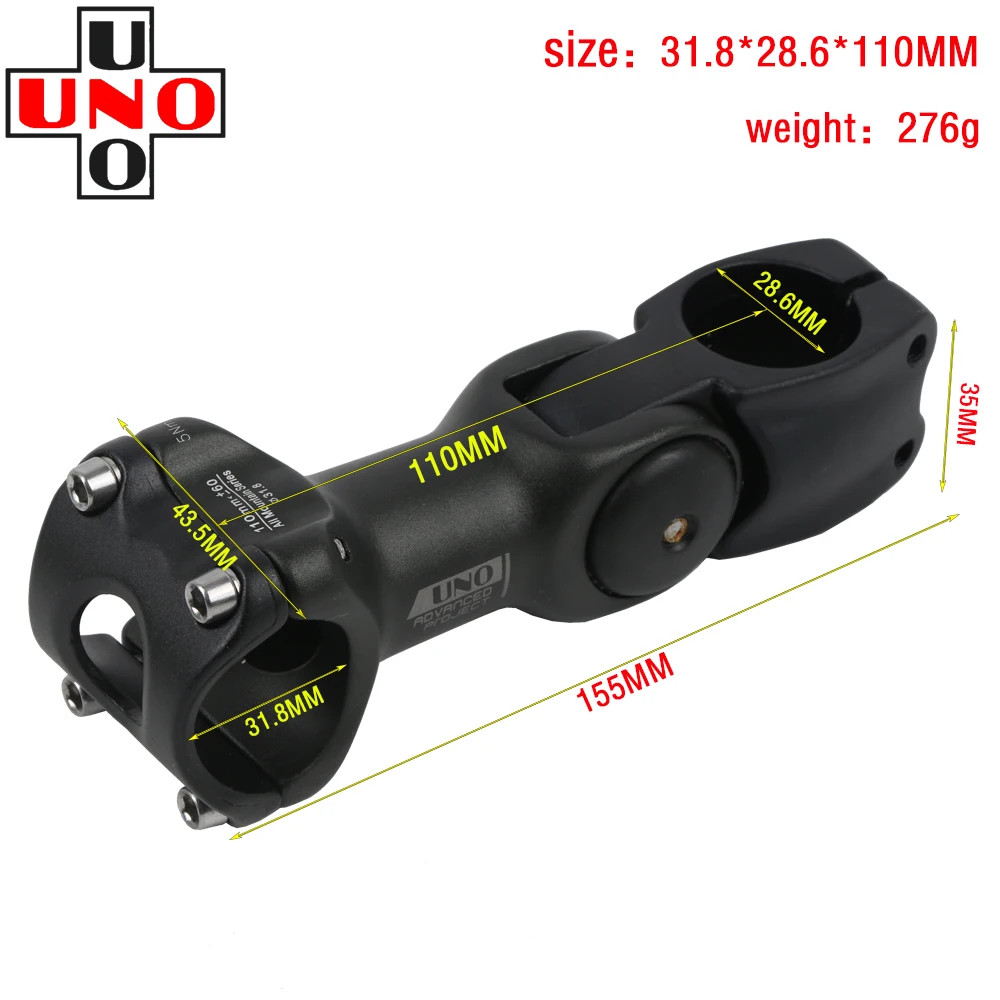 Riser 0-60 Degree Adjustable Bicycle Handlebar Stem Riser 25.4mm/31.8mm