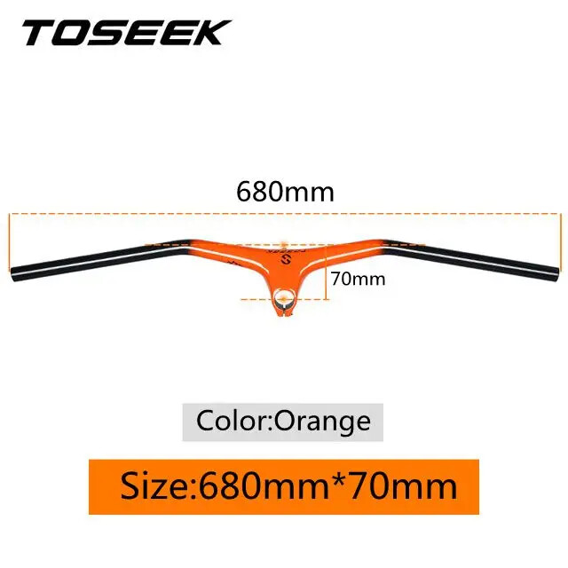Carbon Fiber MTB Bike Integrated Handlebar and Stem Angle -10° Bicycle Parts