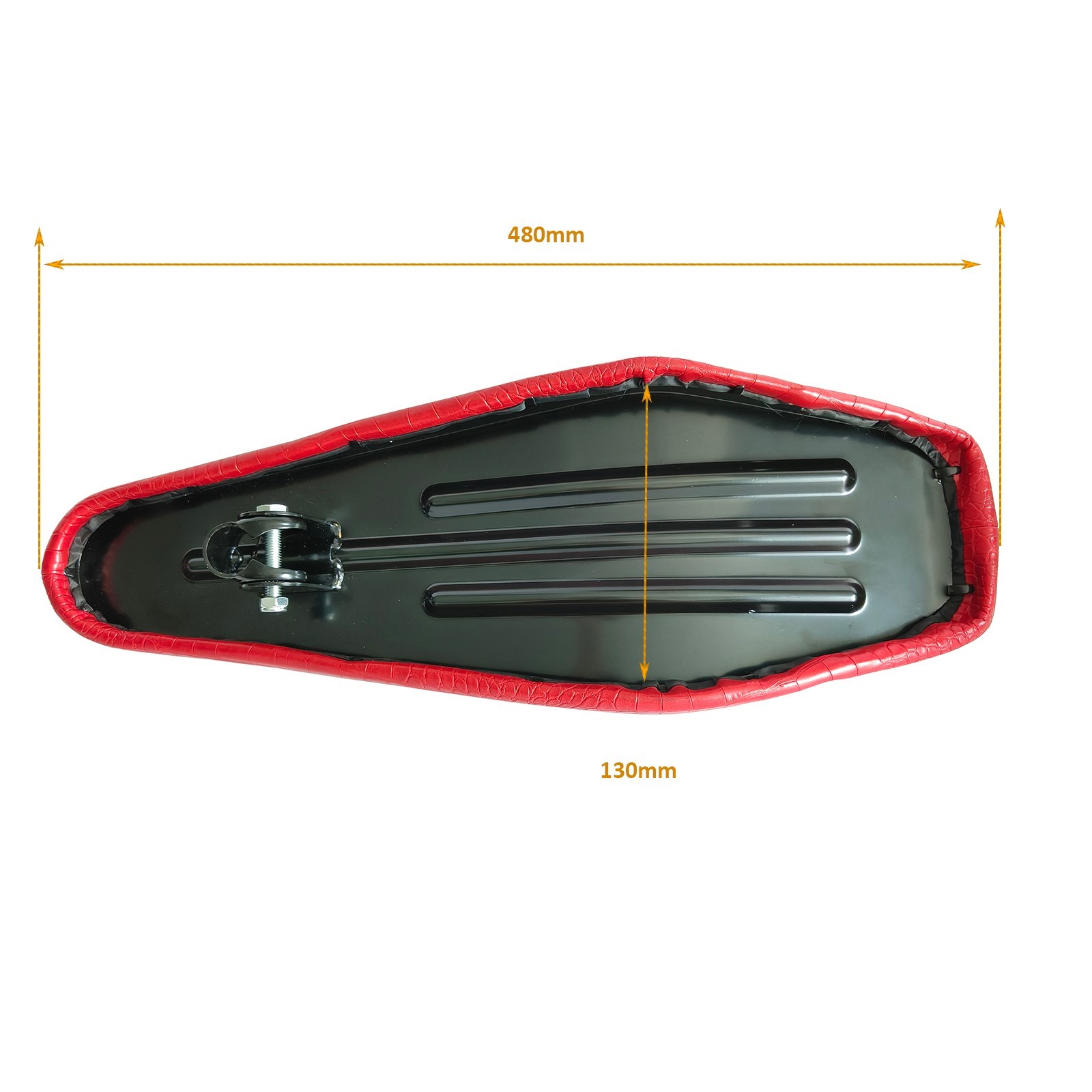 DONSP1986 Bicycle Banana Seat Long Bike Saddle 27.2mm Wide 20″/26″/29″ Tricycle