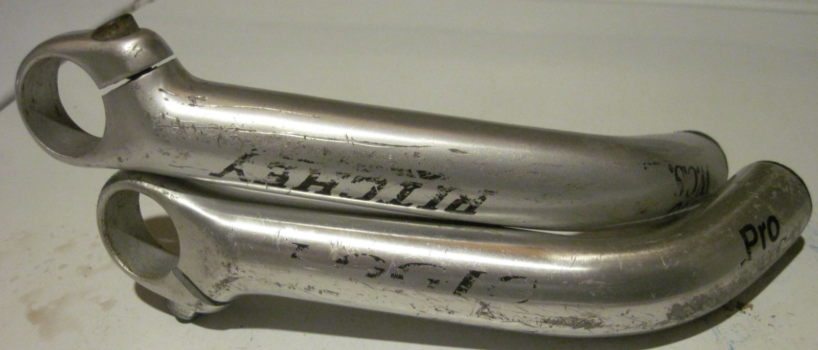 Vtg 90s Bar Ends MTB Ritchey Logic WCS Pro Handlebar Long Bend Curved Chrome 22