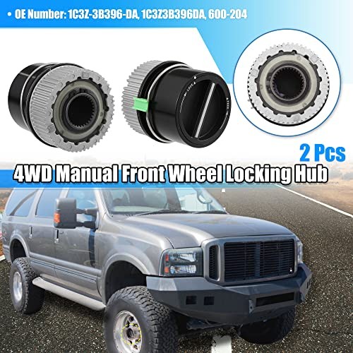 1 Pair 4WD Front Manual Wheel Locking Hub 1C3Z-3B396-DA for Ford F250 F350