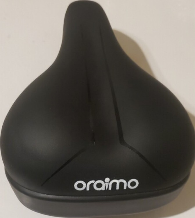 Oraimo Black Comfort Bicycle Saddle Synthetic Plastic Steel for City Bike