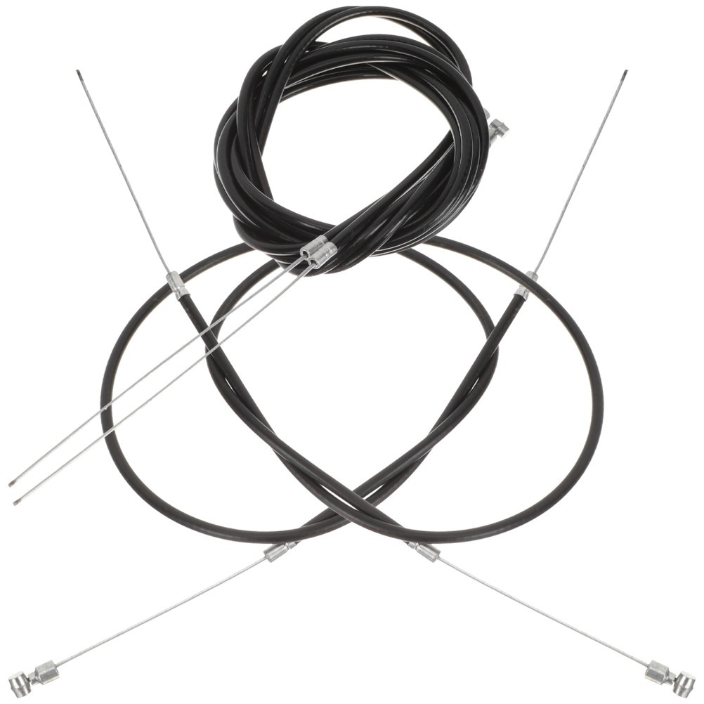 1 Set Durable Bike Brake Lines Replacement Stainless Steel PVC Black for Bikes