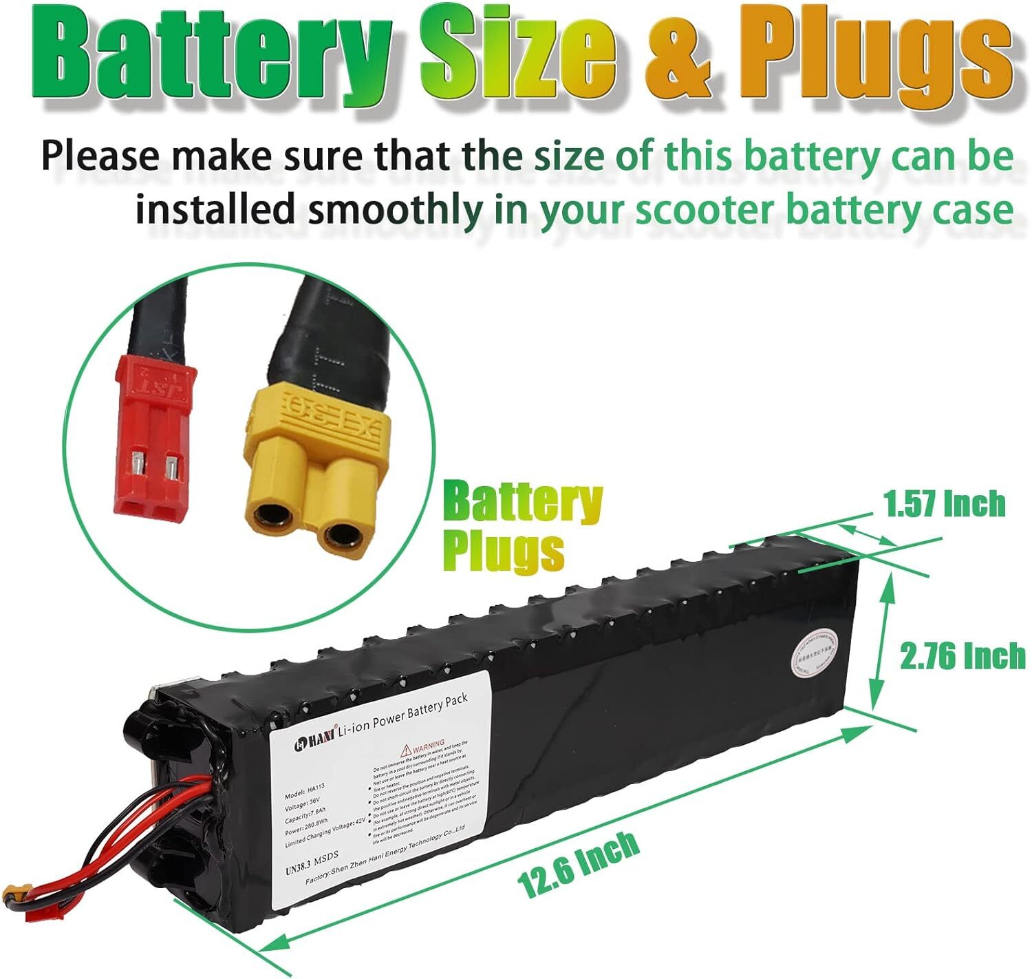 36V 7.8AH 10S3P 18650 Lithium Battery Pack For Hiboy 10» Electric Scooter S2