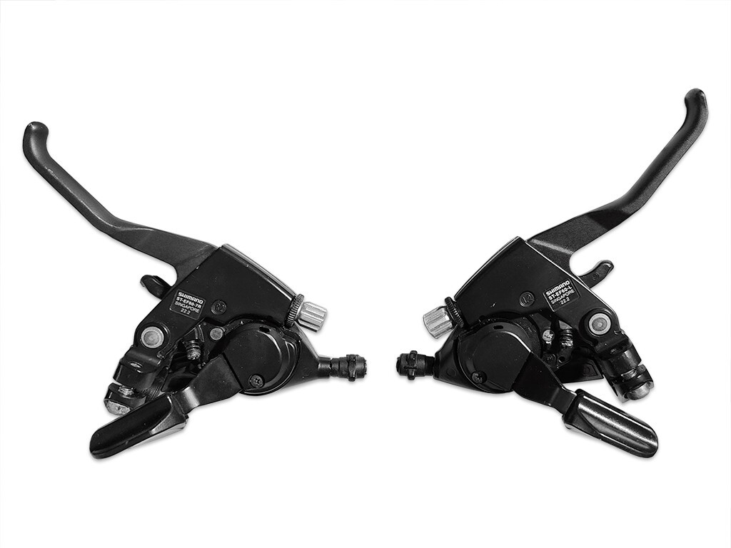 Shimano ST-EF60 7×3 Silver/Black Brake Shift Levers Pair Mountain Bike Shifters
