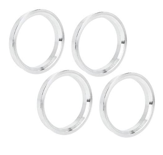 4pcs 65.1 to 57.1 mm Aluminium Alloy Car Hub Centric Rings Wheel Bore Spacer