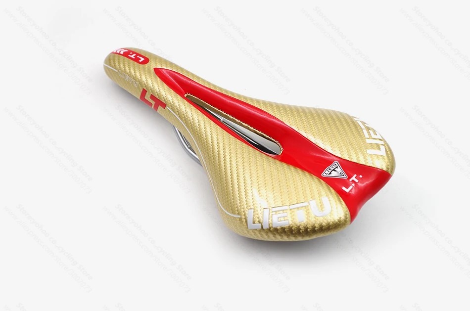 MTB Road Bike Carbon Leather Saddle Cycling Seat Front Cushion Bike Saddle