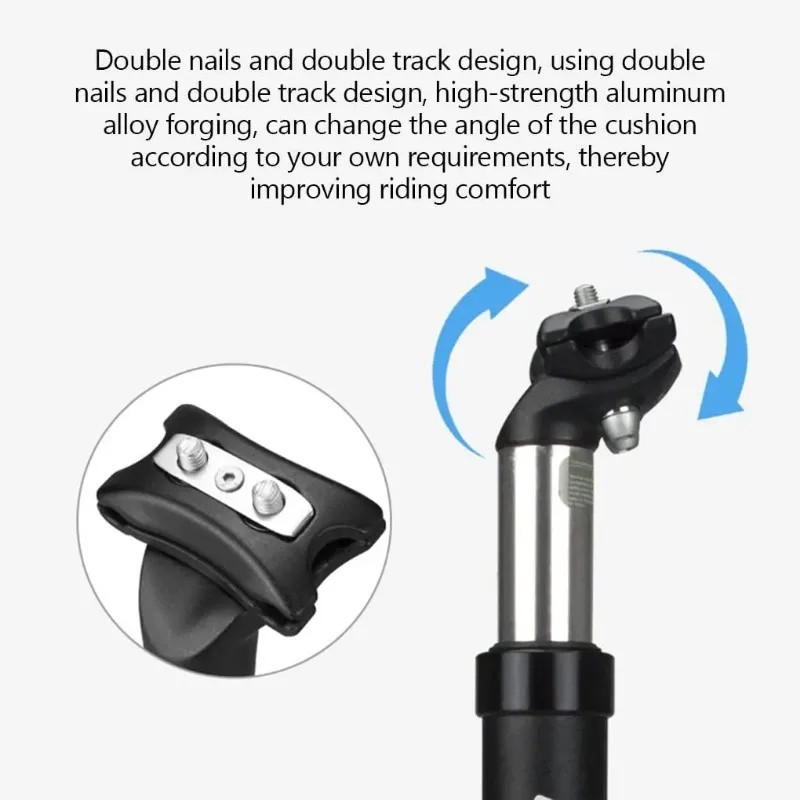 ZOOM Bicycle Suspension Seat Post 27.2/28.6/30.0/30.4/30.8/31.6/33.9*350MM MTB S