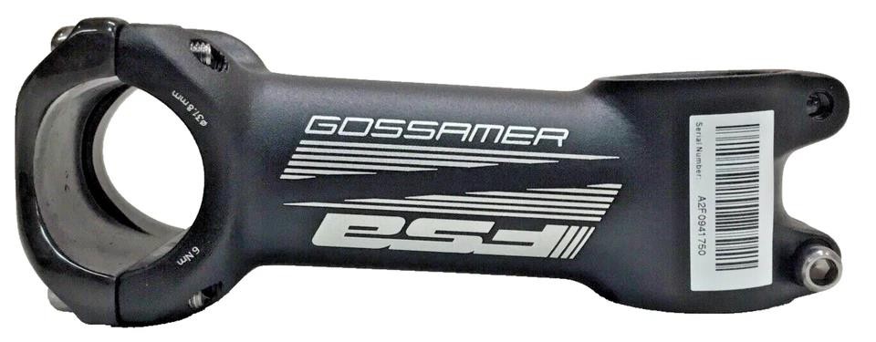FSA Gossamer Pro Stem 100mm 31.8mm ±6° 1‑1/8″ Alloy w/ Carbon Faceplate Black