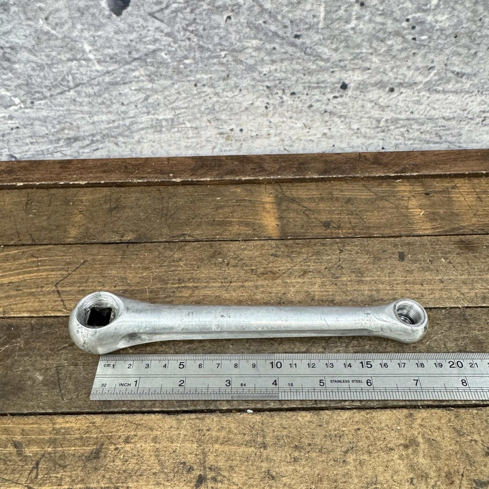 Vintage Topline Crankset 175 177 Crank 130 BCD Square Taper Road Bike Alloy Arms